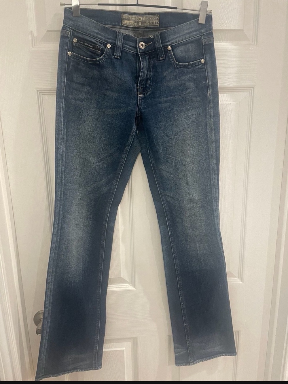 Classic Wide Leg Jeans in Washed Blue